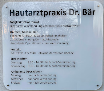 Hautarzt Dr. Bär - Ambulante Operationen - Tumorabklärung - Hautkrebs-Screening
